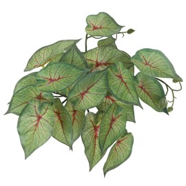 IBWell Fake Reptile Plants for Reptile Terrarium Plants, Reptile Plant Décor, Turtle Tank Plants with Suction Cup