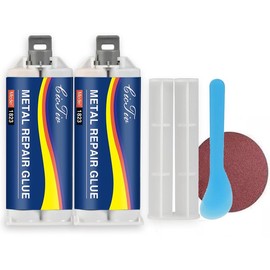 Enhanced casting glue, Metal Repair Glue, Casting Repair Glue, High Temperature Resistant Liquid Metal Welding Filler for Metal Casting Defect, AB Glue new semi:_100g