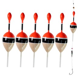 Slip Bobbers for Fishing Saltwater Freshwater 1/2oz 2"x5.28" Slip Fishing Bobbers Drift Floats for Crappie Panfish Bass Trout 5Pcs/Set
