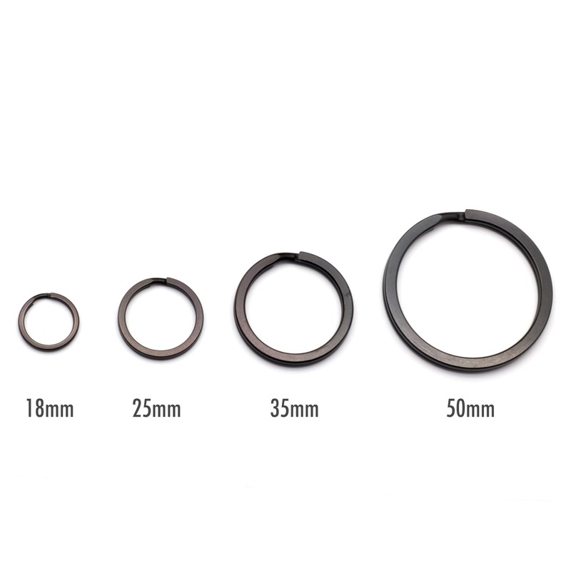 TUNUKE Ti Titanium Ring, Keychain, Key Ring, Key Hook, Carabiner,