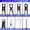 9PCs Hose Clamp Pliers, Flexible Wire Long Reach Hose Clamp