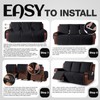 KinCam Recliner Sofa Covers for 3 Seat, 100% Waterproof Reclining