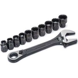 Crescent X6 Pass-Thru Adjustable Wrench Set 11 Piece