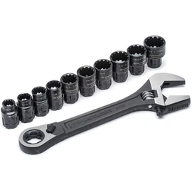 Crescent X6 Pass-Thru Adjustable Wrench Set 11 Piece