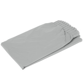 Silver Plastic Table Skirt | 21' x 29" | 1 Ct
