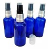 Marca Generico Frasco Dosificador 30 Ml Cristal Azul Bomba Plata (50pzs)