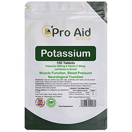 Potassium 200mg & Vitamin C Tablets 100 Pack by ProAid