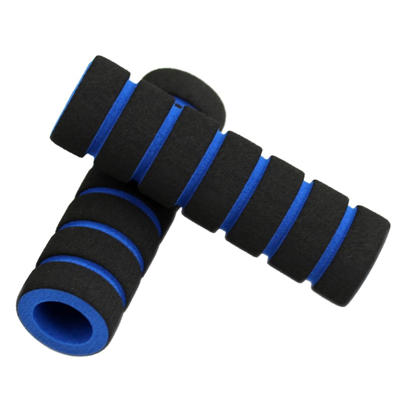 Psdndeww 2 Pairs Bicycle Handlebar Grips Lightweight Sponge Anti-Slip Bicycle