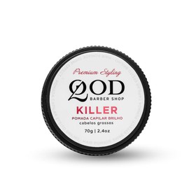Pomada capilar Killer Hair Pomade, QOD Barber Shop, Brillo, 70 g