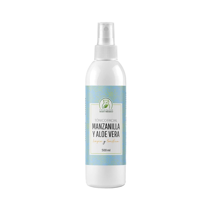 Tónico Facial Hidratante De Manzanilla Con Aloe Vera 500 Ml