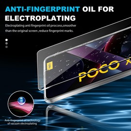 Suttkue for Xiaomi Poco X7 Pro Screen Protector(2 pack) Tempered Glass flim with case,9H Hardness,Anti-Scratch, Case Friendly, Bubble Free,HD Clear