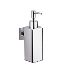 bgl Dispensador de jabón de Acero Inoxidable 304 con Soporte de Pared para baño, Plateado
