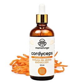 Cordyceps (C. Militaris) - Tintura de Doble Extracción | Soporte para Energía, Resistencia Física y Vitalidad | Hongo del Atleta | Alta Cordicepina | 30ml
