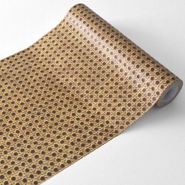 Wallpaper Shop Honpo EWT04 Wallpaper Seal, Masking Tape, Removable, Wide, Thick, Width 9.1 x 2.4 ft (23 x 6 m), Rattan, Brown, Remake Sheet, Walls, Furniture, Accessories, Easy Wall Tape,