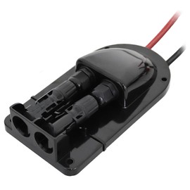 Solar 2 Wire Cable Entry Weatherproof Roof Mount w/ 10 inch Leads