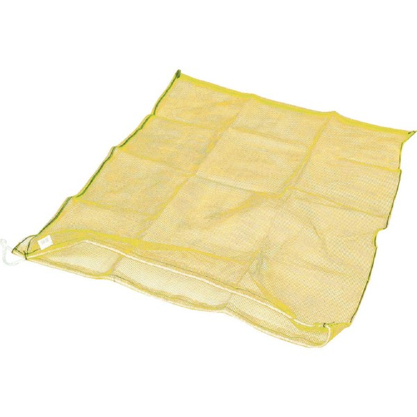TRUSCO MH-L-1-Y Mesh Bag, Large, 1 Piece, 39.4 x 39.4 inches (100 x 100 cm), 90 L (90 L), 0.2 inches (4 mm), Yellow