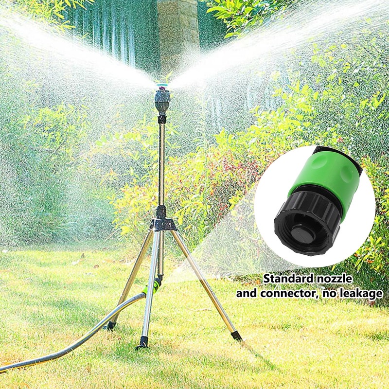 Sprinkler Tripod 360 Degree Rotating Automatic Irrigation Head Liftable Spraying