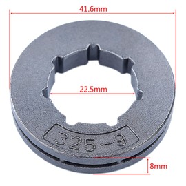 Gubeter . 325" - 9T Rim Sprocket Kit for Usqvarna 362 371 371Xp 365 268 266 272 Chainsaws