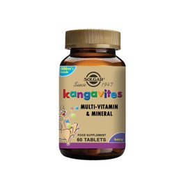 Solgar Kangavites Bouncing Berry Complete Multivitamin and Mineral Formula Chewable Tablets - Pack of 60- 28 Active Ingredients - Supports a Healthy Lifestyle - Vegan and Gluten Free