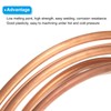sourcing map Copper Tube 1/4'' OD x 9.8Ft 1/64" T