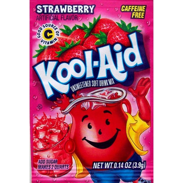 10 Strawberry Kool-Aid Packs
