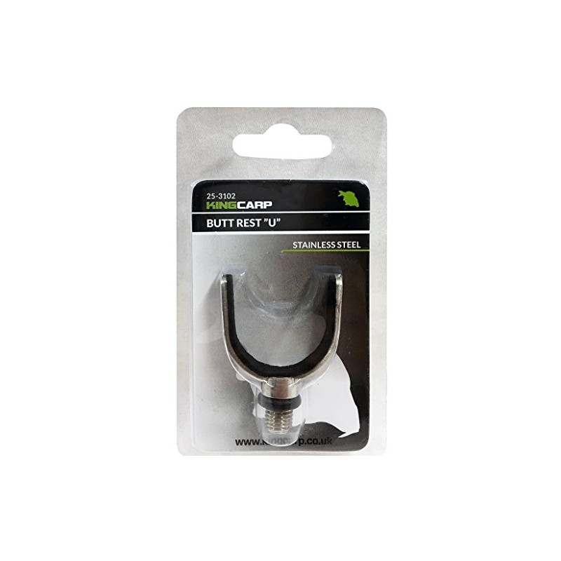 KINGCARP Superior Padded Stainless Steel 'U' Butt Rest with Rubber