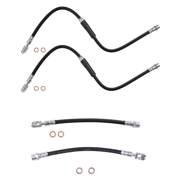 Sunsong Front & Rear Left & Right Brake Hydraulic Hose