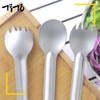TiTo Titanium Long Handle Spork and Spoon Eco-Friendly Ultralight Portabale