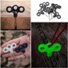 SquEqu 8 Pack Deck Pegs Tent Stakes Wood Screw Hooks