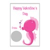 Sea Creatures Valentine's Day Scratch Off Card for Kids, DIY
