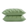 Vaulia Soft Microfiber Pillow Shams, Sage Green Queen Size 20x26