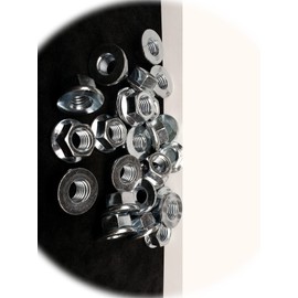 (Qty 50pcs) M12-1.75 / 12mm x 1.75 Thread Steel Flange Spin Wiz Nut Zinc 10.9 Hardware Fastener Kit Set RV8346S