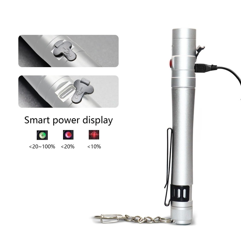 Nitefox Pen Light Flashlight Rechargeable - Mini EDC Pocket Flashlight