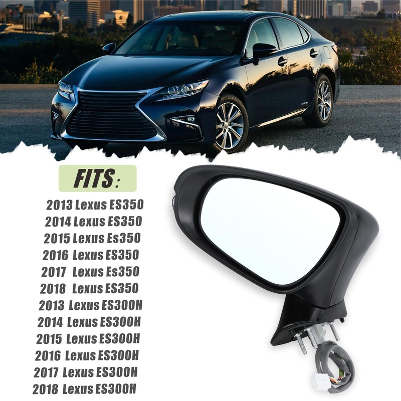 Lqito Left Driver Side Mirror Compatible With 2013 2014 2015