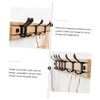LABRIMP 1 Set Modern Bamboo Coat Hat Rack Stylish Hanging