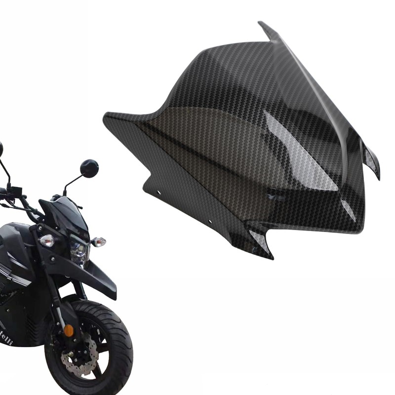 Mokuo Motorcycle Carbon Fiber Decorative Windshield Fit for Honda Grom