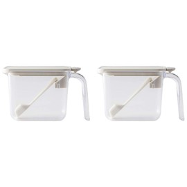 Marna K736W Seasoning Pot, White, Set of 2