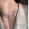 14k snake rope necklace snake chain choker women's silver necklace