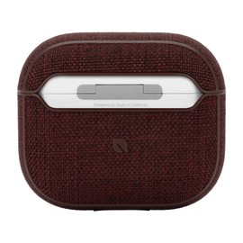 Incase Airpods Case in Woolenex - Airpod 3rd Generation Case - Durable, Lightweight and Protective Cover with Premium Fabric, Scratch-Resistant Design, and Precision Fit for Everyday Use - Deep Red