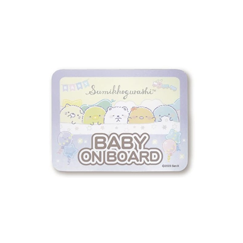 K Company CSS1-SG-PP Sumikko Gurashi Safety Sign, Purple, H3.5 x