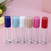 25pcs Empty Plastic 6ml Round Blue Lip Gloss Tubes with