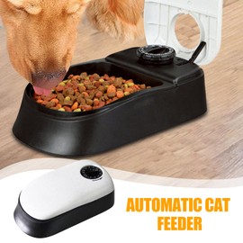 Automatic Cat Feeder | Large Capacity Built-in Knob Design Pet Feeder | Automatic Dog Feéder | Cat Food Dispenser | Feeding Machine, Timed Auto Quantitative Feeders for Dry and Wet Food