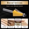 KATUR 15 Degree Chamfer and Bevel Edging Router Bit, Carbide
