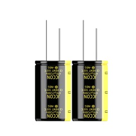 JCCON 2-Pack 200V 470uF Premium Quality Low ESR Electrolytic Capacitors 22x37mm (0.87x1.46in), 200Volt 470MFD High-Frequency Caps with Superior Performance