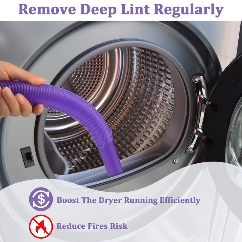 Dryer Vent Lint Removal Tool Vacuum Attachments Hose for Dyson