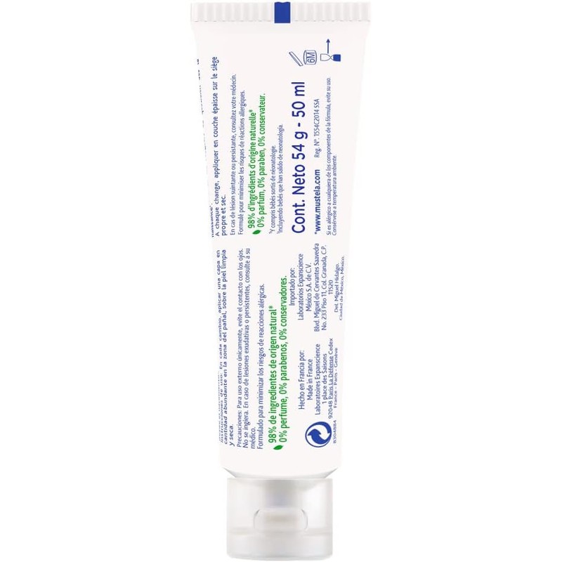 Mustela, Crema Contra las Rozaduras para Bebé 123, 54g