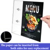 CYH A5 Acrylic Sign Holder, 5 Pcs Acrylic Poster Menu