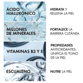 Vichy Minéral 89 Crema Facial Hidratante 72h con Ácido Hialurónico y Escualeno Uso de aplicación DíaNoche Para Todo Tipo de Piel,50ml                 