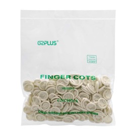 G2PLUS Finger Cots 200 PCS Latex Anti-static Finger Covers Finger Tip Rubber Protect Keeping Dressing Dry and Clean
