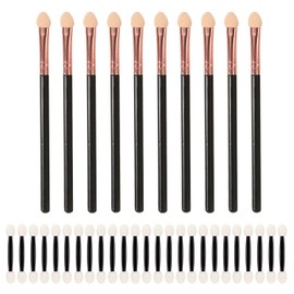 10 Sponge Eye Shadow Sticks, 25 Double-Headed Eye Shadow Sticks, Multi-Functional Smudge Makeup Brushes, Convenient Eye Shadow Applicators, Beauty Tools